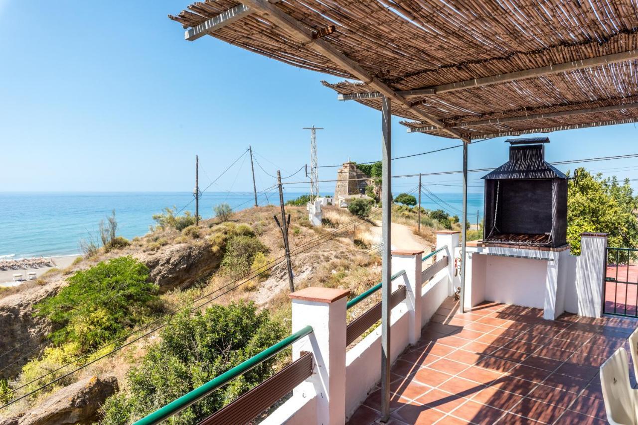 Villa Casa Del Pipa Con Vistas Al Mar Benajarafe Exterior foto